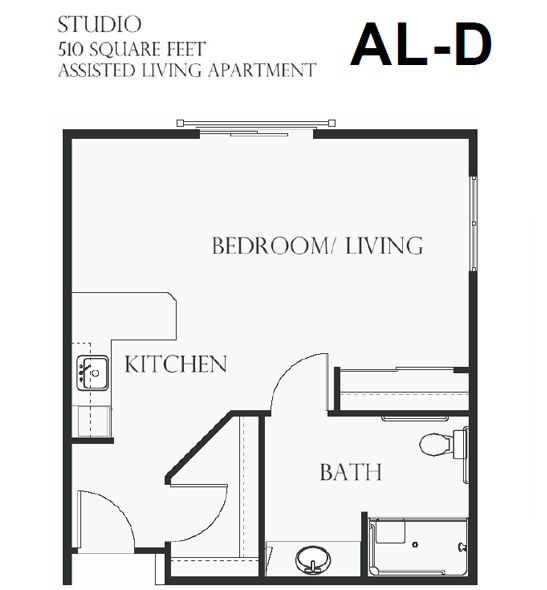 assisted living floorplan d