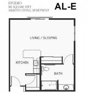 assisted living floorplan e
